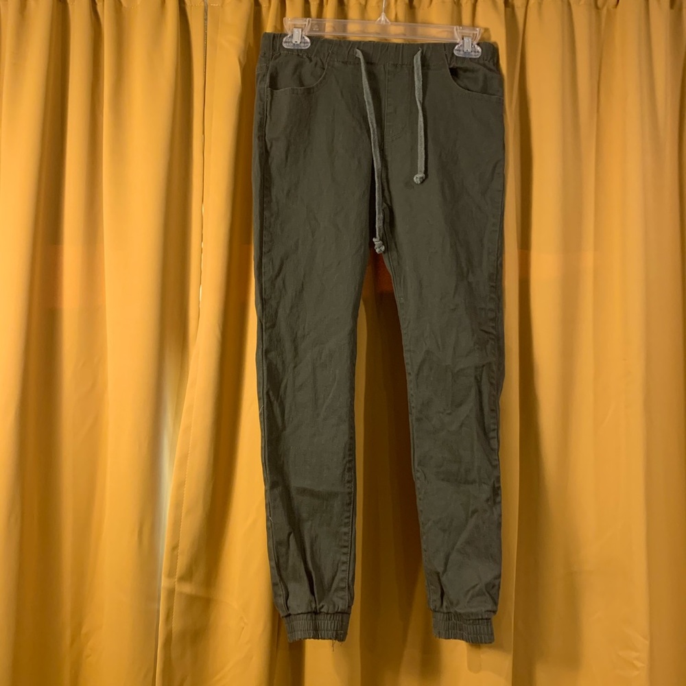 Army Green Stretch Cargo Pant